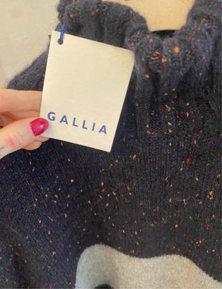 Maglione GALLIA uomo nero e grigio