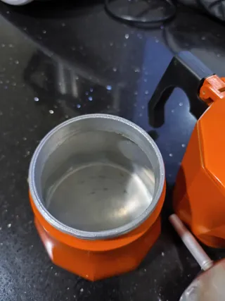 Cafetera italiana San Ignacio naranja