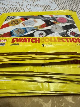 Swatch Collection orologi 25 bustine figurine Edis