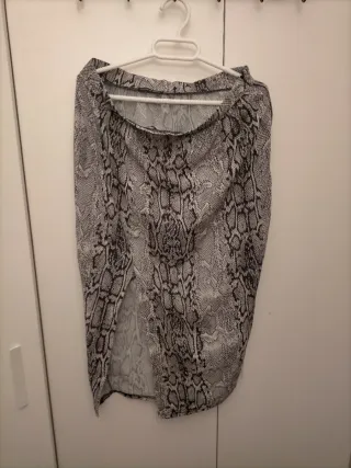 Falda estampado serpiente talla única