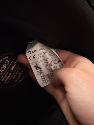 Casco de equitación negro