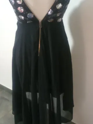 Vestido negro lentejuelas