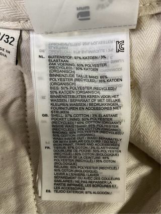 Pantalón chino hombre de G-Star Raw (W30/L32)