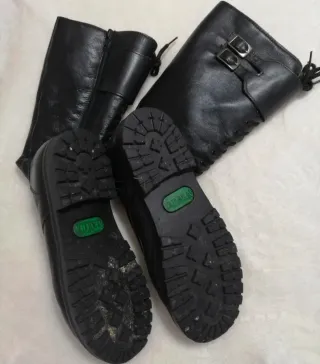 Botas militares altas negras