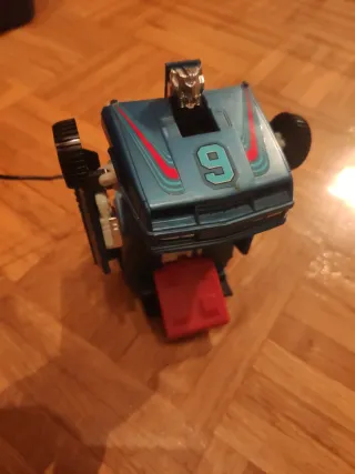 Coche RC Transformer Azul con Mando 1980