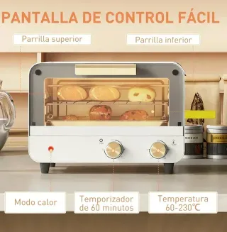 Mini horno sobremesa 12L