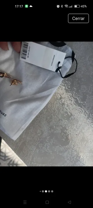 Pendientes Adolfo Domínguez Dorados