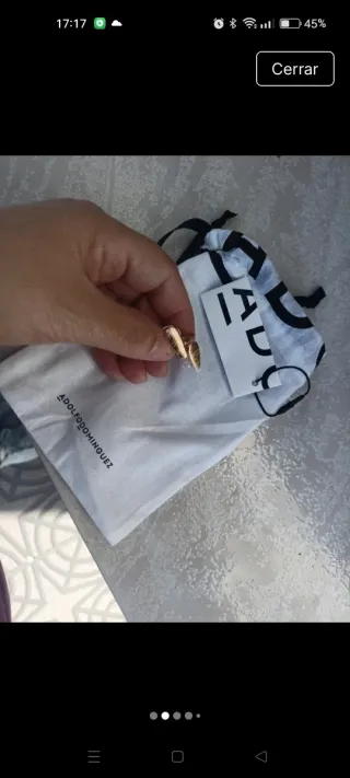 Pendientes Adolfo Domínguez Dorados