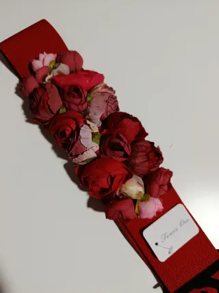 Lote 5 Cinturones Elásticos Florales