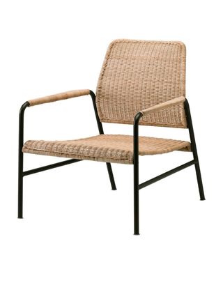 Sillón Ratán IKEA Beige y Negro