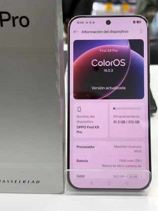 Oppo Find X9 Pro 512GB/16GB RAM seminuevo global