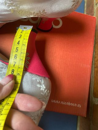 Zapatos Botín Fallero Plateado y Rosa