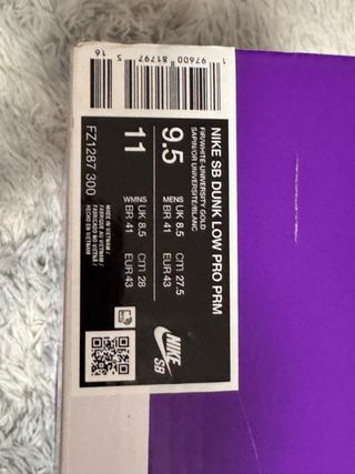 Nike SB Dunk Low Pro Seattle Supersonics EU43 Rare