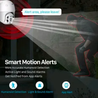 2X Telecamere Esterna iCSee PTZ WiFi 1080P