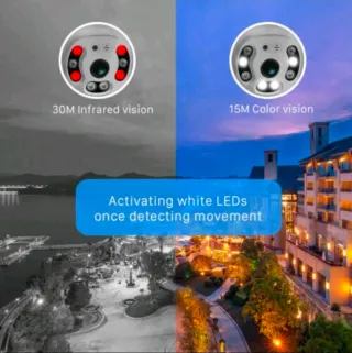 2X Telecamere Esterna iCSee PTZ WiFi 1080P