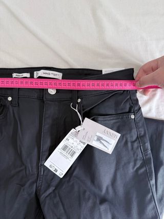 Pantalón Mango Slim Fit Negro Talla 44