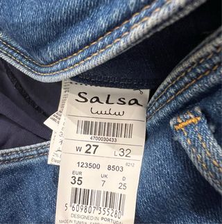 Pantalones Vaqueros Salsa Push Up Talla 27