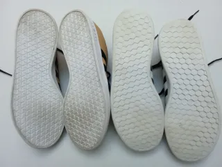 2 Pares Adidas Talla 38.5 Beige/Negro