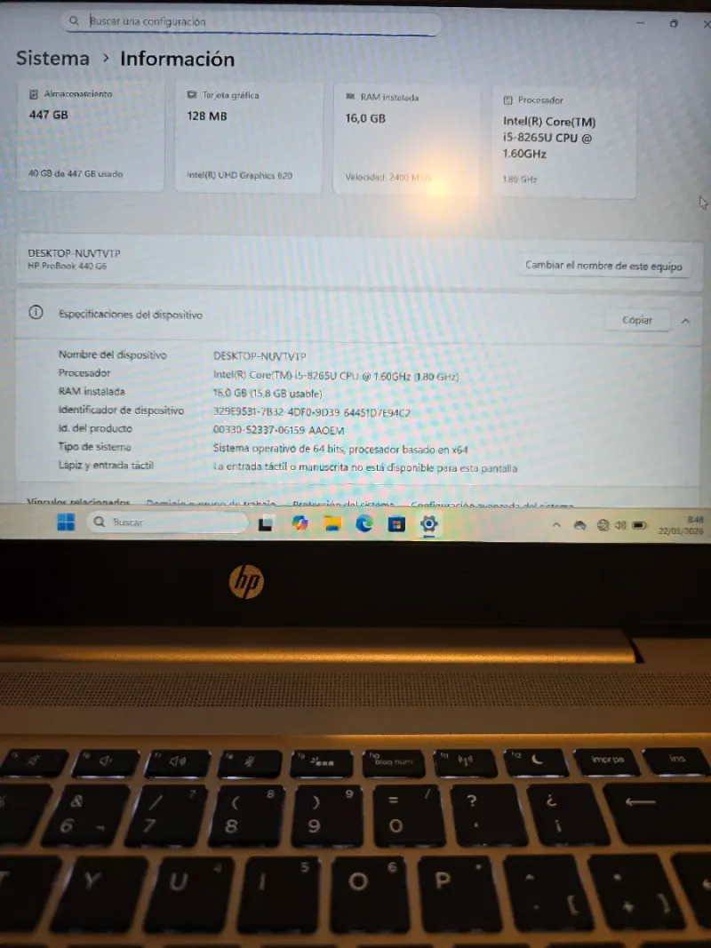 HP ProBook 440 G6 512GB afbeelding 7