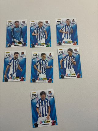 Colección 7 cromos fútbol Panini 40