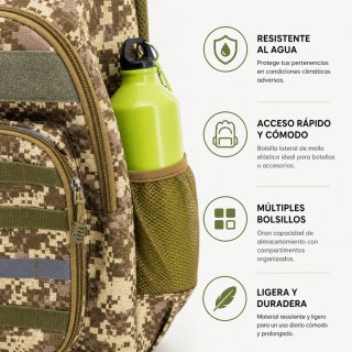 Mochila Outdoor Acolchada 3 Compartimentos