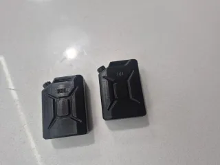 Bidones Garrafas Gasolina Modelismo Negro (2 uds)