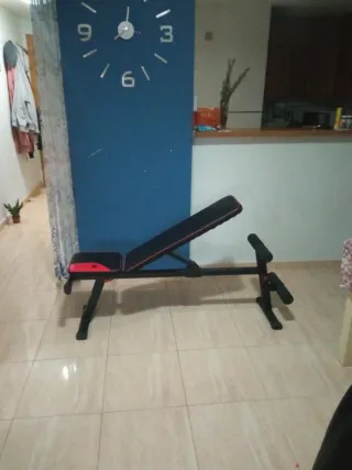 Banco de pesas y abdominales