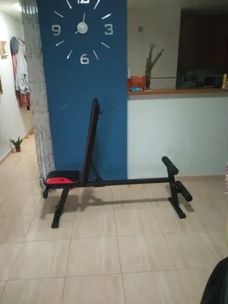 Banco de pesas y abdominales