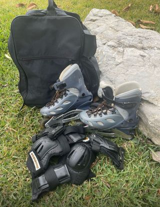 Patines Salomon + Protecciones y Mochila T38