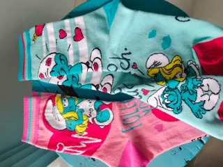 2 Pares Calcetines Los Pitufos Talla Única