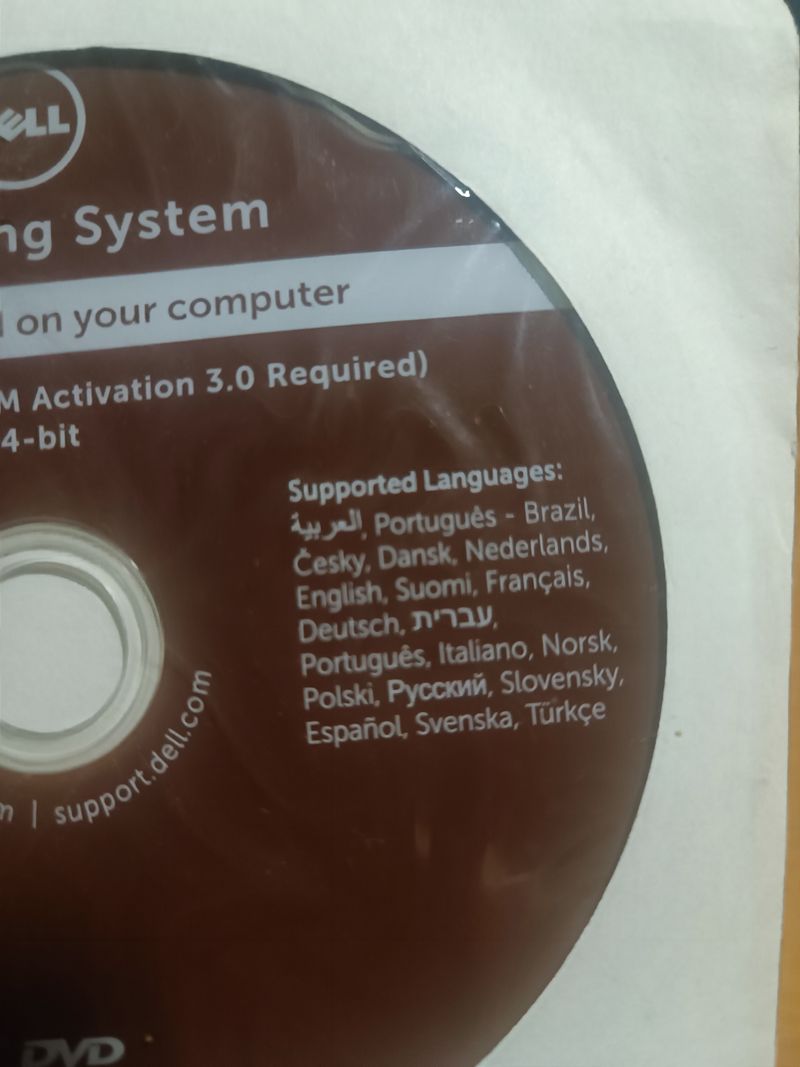 Windows 8.1 Pro Dell Original Recovery DVD Fisico afbeelding 2