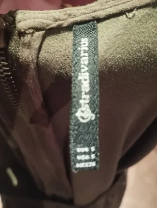 Vestido Stradivarius verde militar Talla S