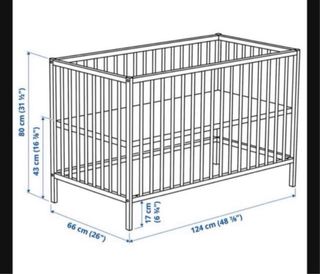 Cuna bebé madera IKEA se entrega montada
