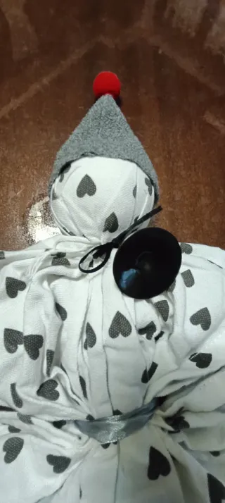 Bambola fatta a mano con strofinacci