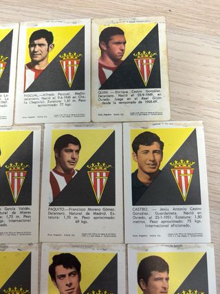 Lote 15 cromos Sporting Fher 1971