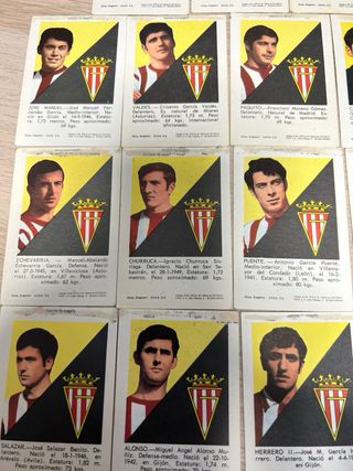 Lote 15 cromos Sporting Fher 1971
