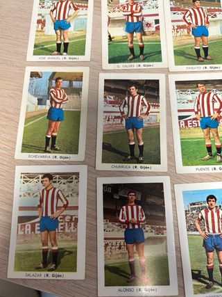 Lote 15 cromos Sporting Fher 1971
