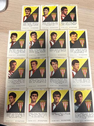 Lote 15 cromos Sporting Fher 1971