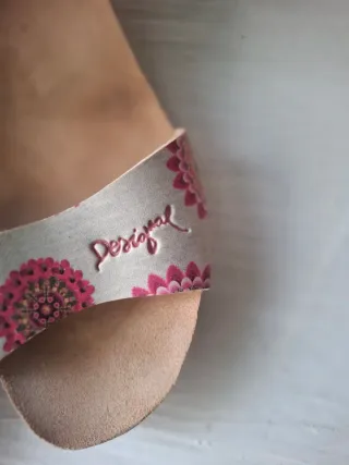 Sandalias Desigual Bio7 Corazones Cuña