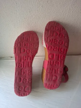 Sandalias Desigual Bio7 Corazones Cuña