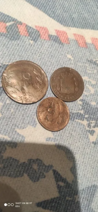 3 Monedas Antiguas 1882, 1870, 1921