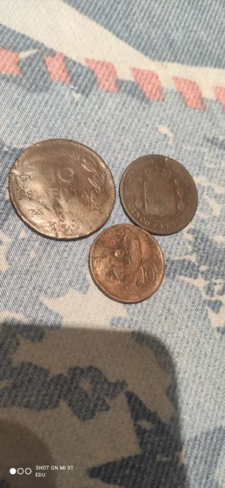 3 Monedas Antiguas 1882, 1870, 1921