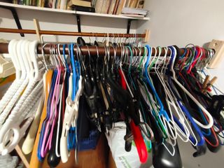 100 Perchas Ropa Multicolor