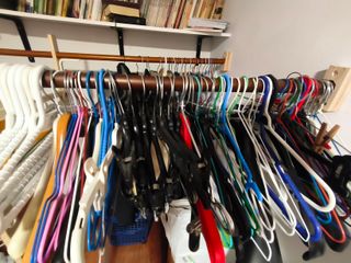 100 Perchas Ropa Multicolor