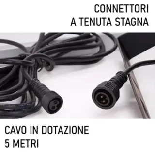 Faro LED Solare 800W IP67 Pannello + Telecomando