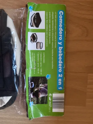 Comedero y bebedero para mascotas 2 en 1