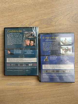 DVD Confidencias y El Viejo y el Mar