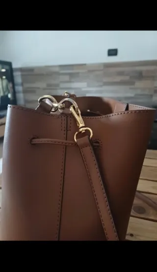 Borsa Pelle Ralph Lauren Marrone