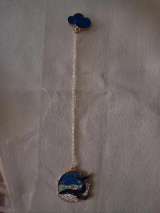 Segnalibro metallo con ciondolo