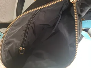 Bolso Bimba y Lola Nylon Negro y Azul